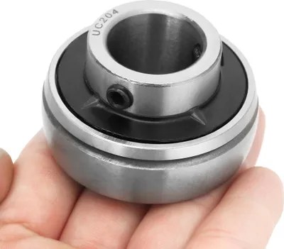 Obrázek produktu pro Kus pocínovaného, vložkového kuličkového ložiska z oceli UC204, 20 mm