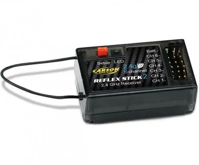 Immagine prodotto di Carson Ricevitore a 6 canali 2,4 GHz Reflex Stick 2 per 500501006 e 500501003