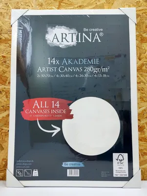 Produktbild von sada 14 nosných rámov na plátno Artina Academy
