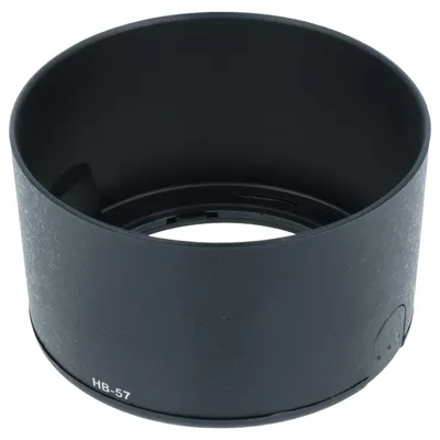 Produktbild von vhbw Gegenlichtblende kompatibel mit Nikon Nikkor AF-S DX 55-300mm F4.5-5.6 G ED VR 58mm Objektiv, Rund, Bajonettverschluss