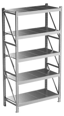 Productafbeelding van Povag Stellingkast metaal - Opbergrek - 200x110x50 cm - 1500 kg - 5 legniveaus