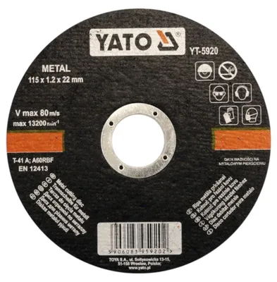 Obrázok produktu pre Yato YT-5920, 11,5 cm, 5 kusov