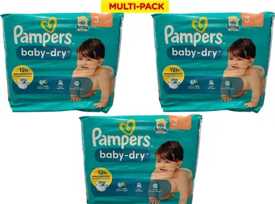 Produktbild von Pampers Baby Dry Windeln Größe 3 Monatsbox Mega Pack Big Pack 102 Stück 6-10KG