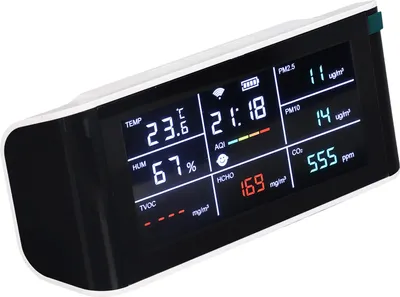 Obrázek produktu pro Monitor kvality vzduchu WiFi 9 v 1 Multifunkční přenosný monitor CO2 pro vinné sklepy a domácnosti