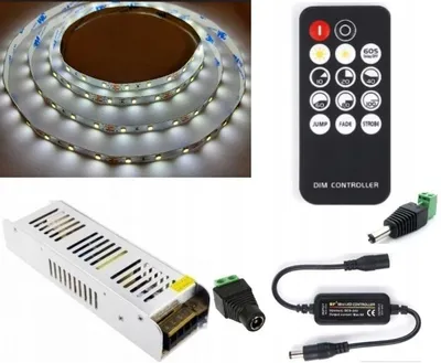 Produktbild von Omako LED-Streifen Set 14m Kaltweiß 2835 mit Fernbedienung