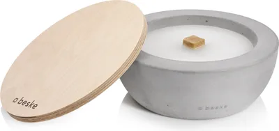Produktbild von Betonfeuer Savo Tischfeuer Garten-Fackel Outdoor-Kerze mit Dauerdocht inkl. Löschbrett
