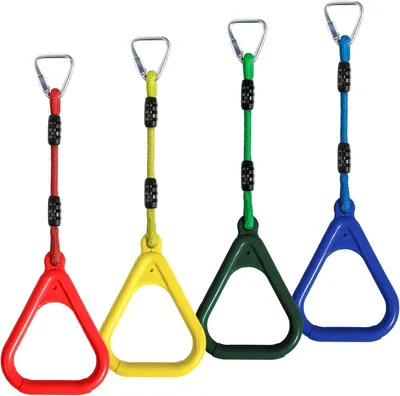 Productafbeelding van Gymnastiekringen, 4 stuks, trapeze schommel, 120 kg, voor buiten