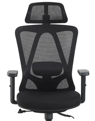 Zdjęcie produktu dla Fotel Biurowy Obrotowy Ergonomiczny Czarny Horseking Siatka Ms016