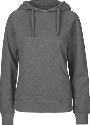 Produktbild von Neutral O83101 | Damen Hoodie / Kaputzenpulli / 100% Fairtrade-Baumwolle - Farbe: Dark Heather - Größe: L
