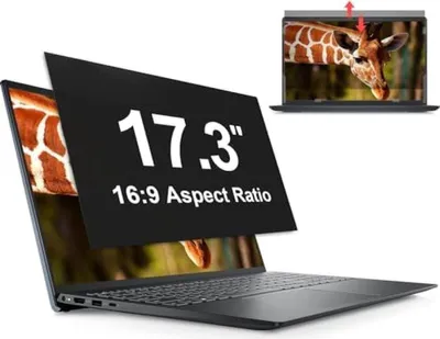 Produktbild von PolkaHome® 17,3 Zoll Blickschutzfilter für Laptop und Monitor – Entfernbarer Bildschirmfilter, 16:9, Schwarz