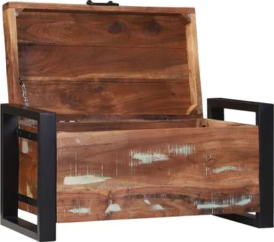 Obrázek produktu pro vidaXL Úložné truhly 60 x 30 x 30 cm z masivního regenerovaného dřeva