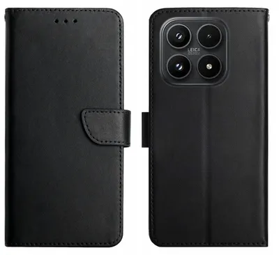 Produktbild von Xiaomi 17 Hülle - Coverup Genuine Leather Klapphülle - Echtes Leder - Schwarz