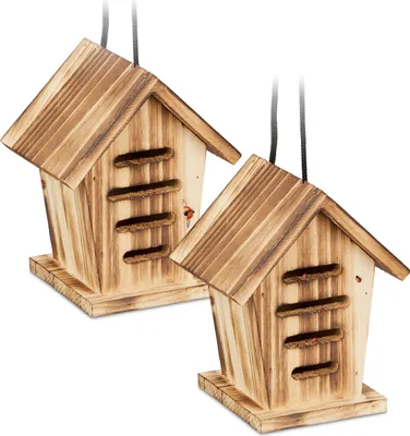 Produktbild von relaxdays Marienkäferhaus 2er Set