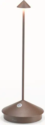 Produktbild von Zafferano Pina Tischlampe - Aufladbare LED Außenlampe - 29 cm - Braun