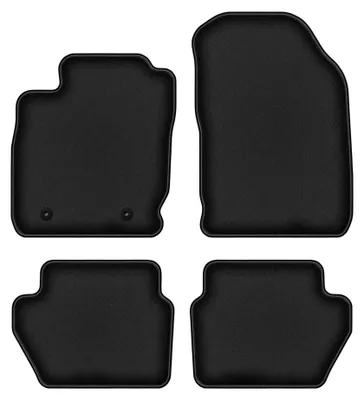 Produktbild von Velours-Fußmatten für Ford EcoSport MK2 2012-2017 (Crossover) – 4-tlg, Schwarz, passgenau – Wielganizator DURBAN