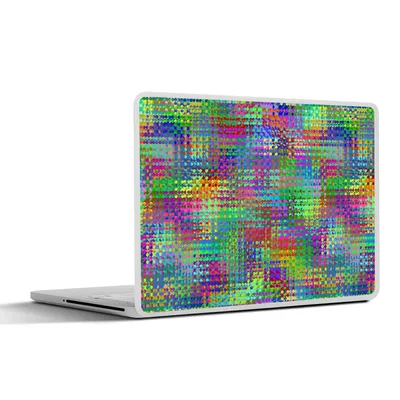 Produktbild von MuchoWow® Laptop Aufkleber Sticker Cover Psychedelisch - Muster - Regenbogen 30x22 cm - Laptop-Sticker