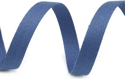 1m Köperband 10mm breit taubenblau