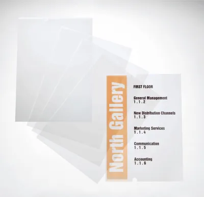 Obrázok produktu pre Durable CRYSTAL SIGN - Transparente klare Folie - 210 x 297 mm 20 Stck.