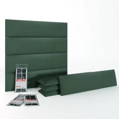 Produktbild von Akustik Wandkissen, 3D Dekoration, 15x60 cm, 8er Set, Schallabsorbierend, Rechteck, Grau, Wohnzimmer