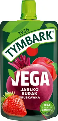 Obrázok produktu pre Jablkové pyré s červenou repou a jahodami Tymbark 100 g