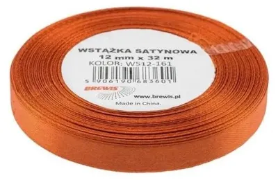 Zdjęcie produktu dla Wstążka satynowa ruda 12mmx32m