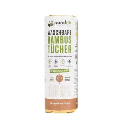 A roll of reusable bamboo cloths on a white background.