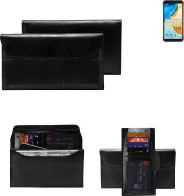 Produktbild von K-S-Trade Handy Hülle kompatibel mit Blackview BV4900 Pro Schutz Hülle Tasche Schutz Case Handytasche Kunstleder schwarz, 1x