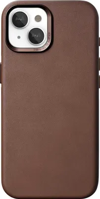 Image de WoodcessoriesCuir Coque MagSafe iPhone 15 – Fabriqué à partir de  AloSkin – 100% à faible nuisance et  REACH – Protection contre les impacts pour résistance aux chutes