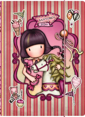 Image de Dépliant Gorjuss Carousel A4 saumon (24.8 x 9 x 33.4 cm)