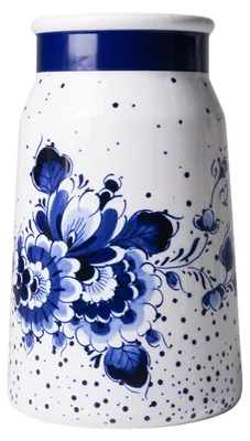 Immagine prodotto di Heinen Delfts Blauw – Vaso a forma di brocca, decorato con piccoli punti blu
