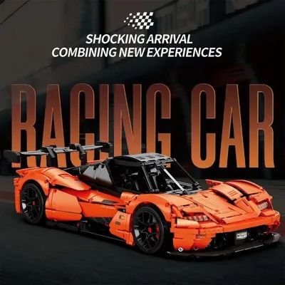 Produktbild von Reobrix 11011 GTR Racing Car 1:8 2812 Teile static version