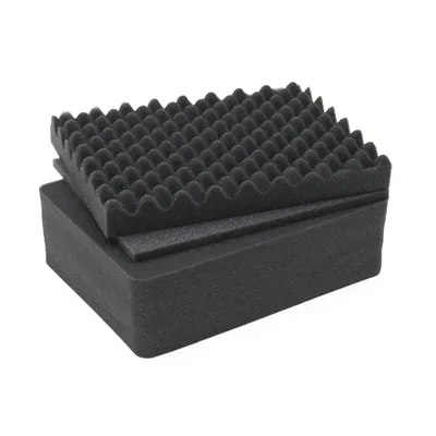 Produktbild von HMF ODR100 Koffereinlagen mit Rasterschaumstoff für Outdoor-Fotokoffer, 3er Set, 31 x 23 cm