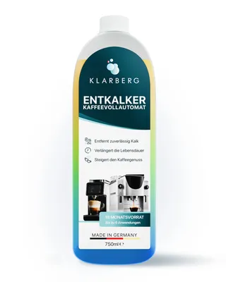 Produktbild von KLARBERG® Entkalker Kaffeevollautomat geeignet für DeLonghi, Siemens, Philips, Nespresso, Melitta, Sage uvm. - 750 ml
