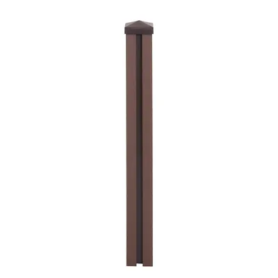 Obrázek produktu pro WPC sloupek Sarthe WPC plot, sloupek, zásuvný systém  98 cm, hnědý