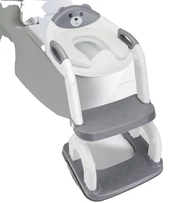 Image de Siège de toilettes d'apprentissage, modèle 2-en-1, hauteur réglable, GRIS