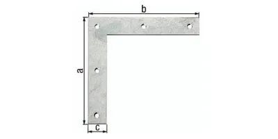 Obrázek produktu pro Alberts 847692 Eckwinkel, sendzimirverzinkt, 200 x 200 x 30 mm, 10er Set