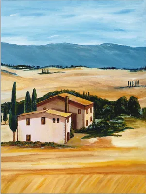 Produktbild von ARTland Wandbild Alu für Innen & Outdoor Sommer in der Toskana Größe: 45x60 cm