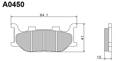 Productafbeelding van NISSIN Remblokken KH199, semi-metalen, ECE R90, Japan, 2024