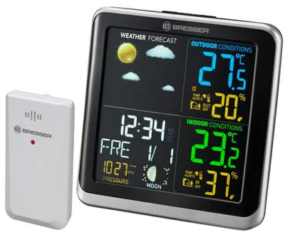Produktbild von BRESSER ClimaTemp TB Wetterstation mit LCD Farbdisplay ()
