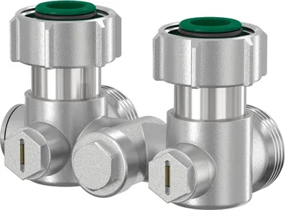 Produktbild von Aalberts Einrohrarmatur 3/4 Zoll AG Eckform vernickelt, 1 Stk.