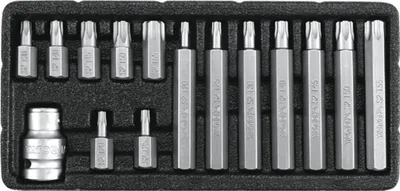 Obrázok produktu pre Špeciálna sada bitov Torx Security T20–T55, 15-dielna