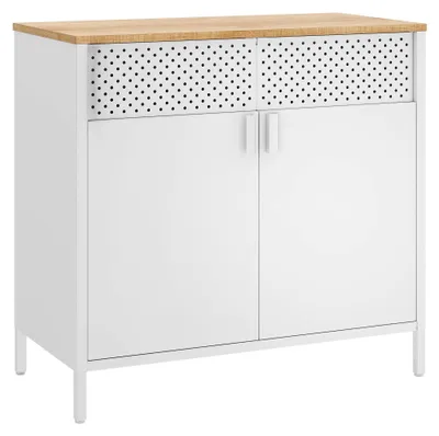 Produktbild von SONGMICS Aufbewahrungsschrank, Metallschrank, mit Doppeltür, Stahlgestell