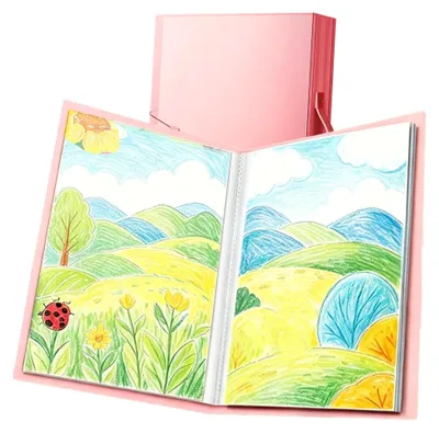 Produktbild von Kunstmappen-Ordner mit 60 Taschen - Strapazierfähiger und tragbarer Organizer
