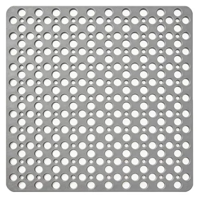 Immagine prodotto di Tappetino antiscivolo per doccia, 70x70 cm, grigio, in TPE, con ventose e fori di scarico