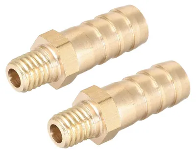 Messing Schlauchanschluss M8-1 mm, 2 Stück, für 10 mm Schlauch