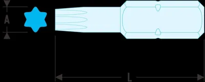 Produktbild von Facom Bit Serie 2 - lang Torx T30