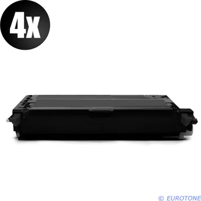 Produktbild von 4x Eurotone Toner Alternative für Dell 593-10170 PF030 Black Schwarz