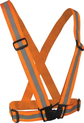 Zdjęcie produktu dla Tg55552-2 Szelki Odblaskowe Pomarańczowe Regulowane Motor Bieganie Rower Kamizelka Bhp