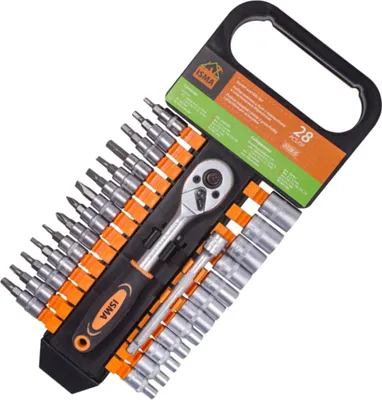 Image de Jeu d'outils 1/4 bits douilles 28 pces