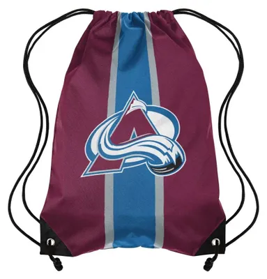 Image de Sac à dos à cordon avec motif rayé de l'équipe Colorado Avalanche de la NHL, produit par FOCO